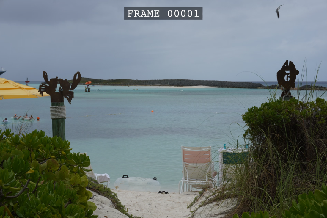 Landscape photograph with a frame number in the corner